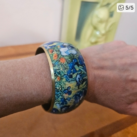 Jewelry - VanGogh Irises Art bangle